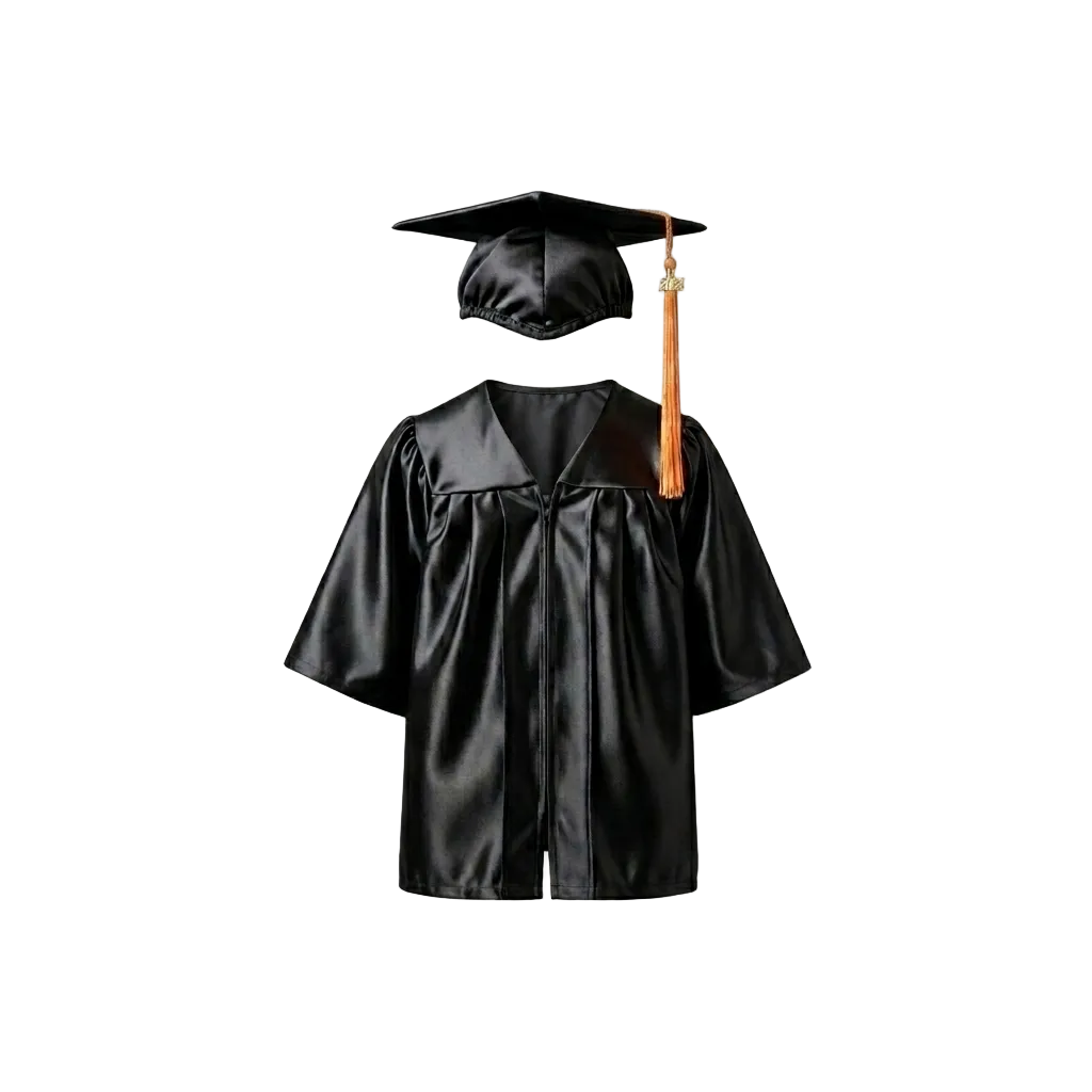 Shiny Kids Cap, Gown & Tassel Package