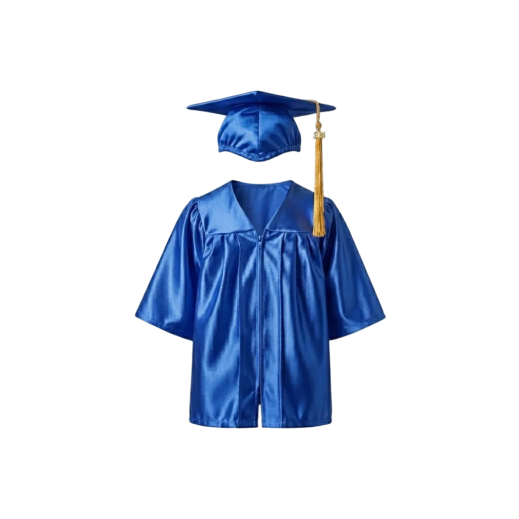 Shiny Kids Cap, Gown & Tassel Package