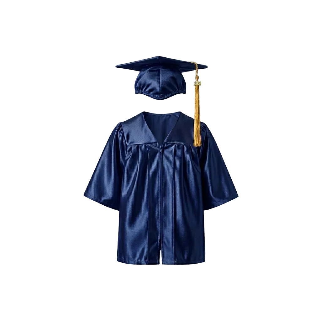 Shiny Kids Cap, Gown & Tassel Package