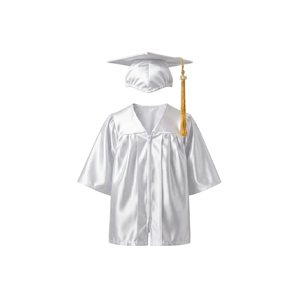 Shiny Kids Cap, Gown & Tassel Package