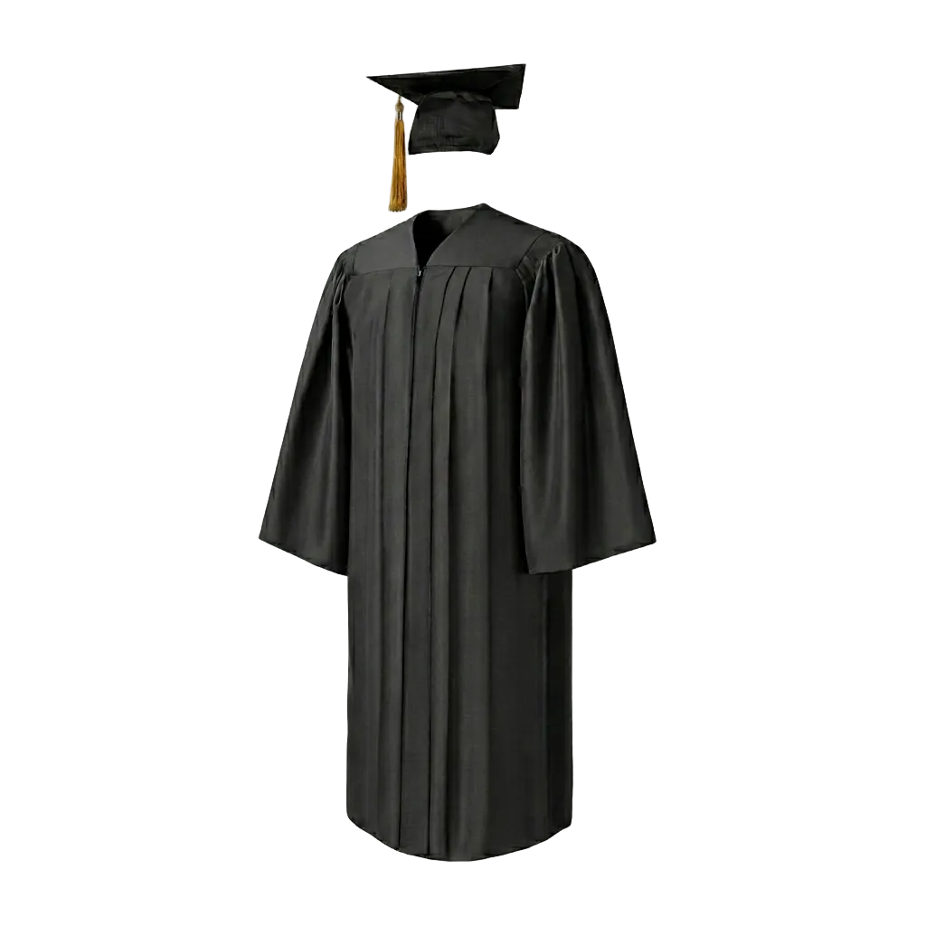 Matt Premium Cap, Gown & Tassel Package Black