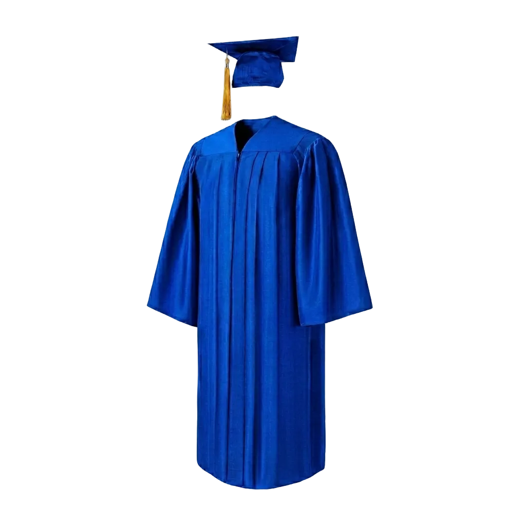 Matt Premium Cap, Gown & Tassel Package Royal Blue