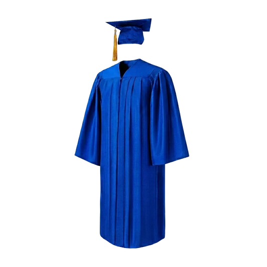 Matt Premium Cap, Gown & Tassel Package Royal Blue